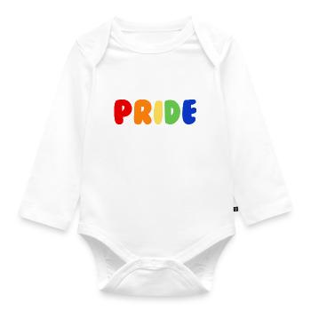 Pride - Baby Bio-Langarm-Body - Weiß - Vorne