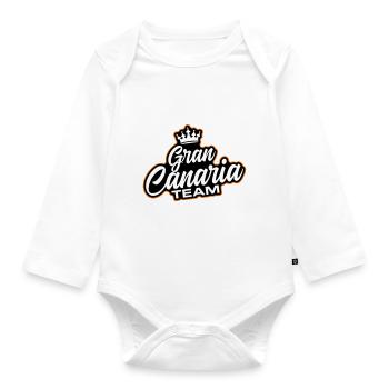 Gran Canaria Team - Baby Bio-Langarm-Body - Weiß - Vorne