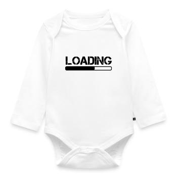 Loading - Organic Longsleeve Baby Bodysuit - white - Front