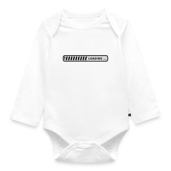 status bar - Organic Longsleeve Baby Bodysuit - white - Front