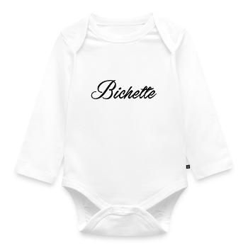 Bichette - Body Bébé bio manches longues - blanc - Devant