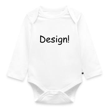 Design! - Baby Bio-Langarm-Body - Weiß - Vorne