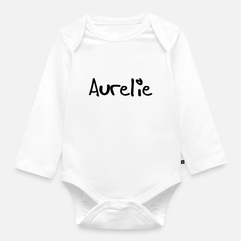 aurélie - Body Bébé bio manches longues - blanc