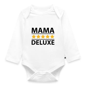 Mama Deluxe - Body Bébé bio manches longues - blanc - Devant