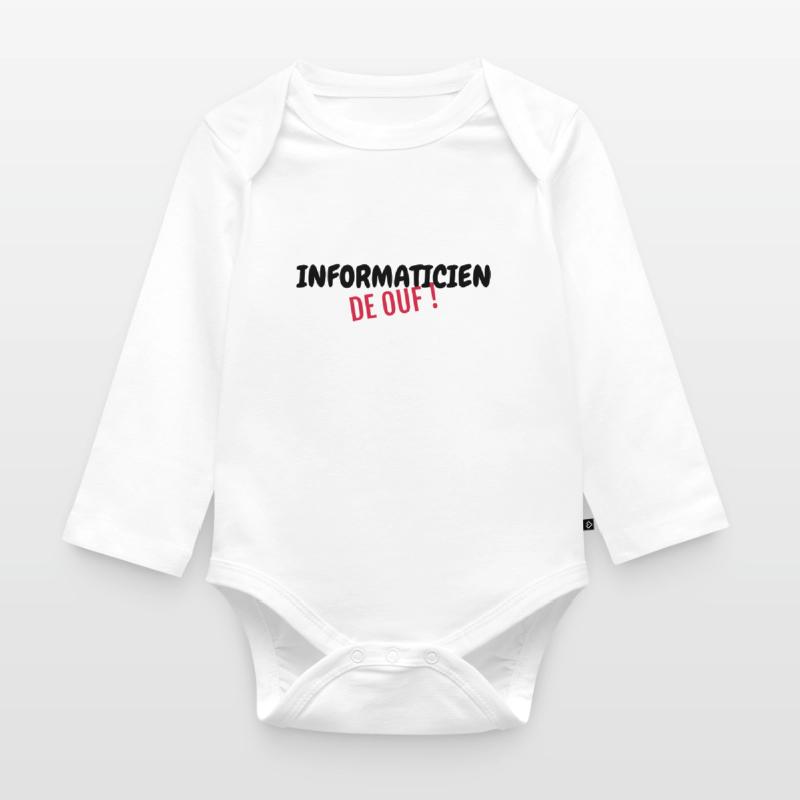 Computer Engineer Informatiker Informaticien Organic Longsleeve Baby Bodysuit
