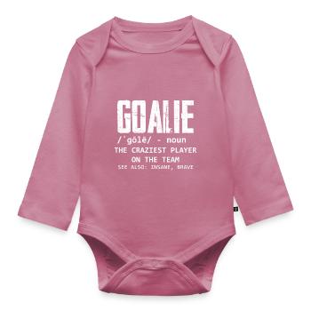 Goalie Gear Goalkeeper Definition 3 - Body Bébé bio manches longues - mauve - Devant
