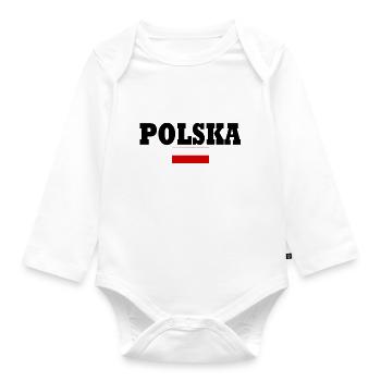 Polska - Organic Longsleeve Baby Bodysuit - white - Front