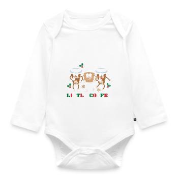 Cadeaux de Noël Noël - Body Bébé bio manches longues - blanc - Devant