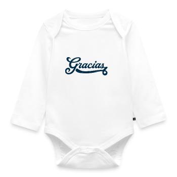 Gracias - Baby Bio-Langarm-Body - Weiß - Vorne