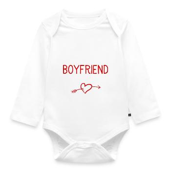 Raising My Boyfriend Is Exhausting 2 - Organic Longsleeve Baby Bodysuit - white - Front