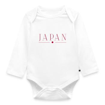 I love Japan - Organic Longsleeve Baby Bodysuit - white - Front
