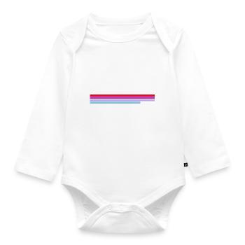 Denver Colorado City State USA Hiking Retro - Organic Longsleeve Baby Bodysuit - white - Front