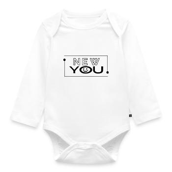 new you - Baby Bio-Langarm-Body - Weiß - Vorne