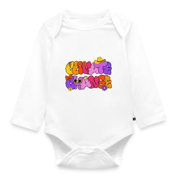 Climate Change, Climate Change - Organic Longsleeve Baby Bodysuit - white - Front
