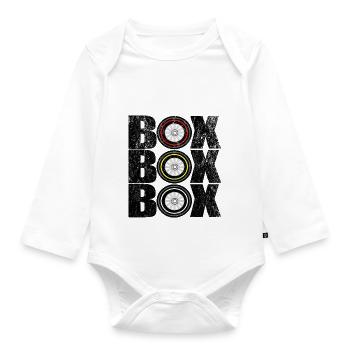 Black Box Box Conception pneus de cours - Organic Longsleeve Baby Bodysuit - white - Front