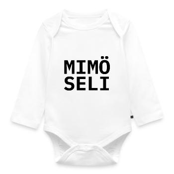 Mimöseli - Organic Longsleeve Baby Bodysuit - white - Front