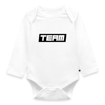 Team - Baby Bio-Langarm-Body - Weiß - Vorne