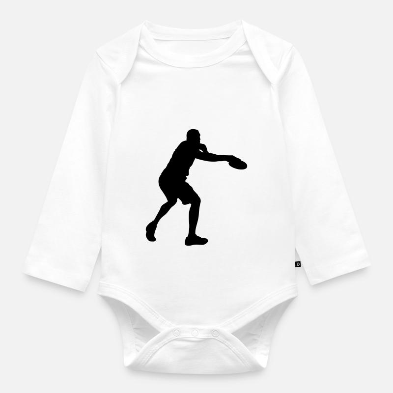 discgolf - Organic Longsleeve Baby Bodysuit - white