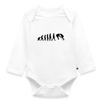 evolution hockey - Baby Bio-Langarm-Body - Weiß - Vorne