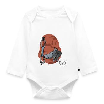 Klettern, Fledermaus - Baby Bio-Langarm-Body - Weiß - Vorne