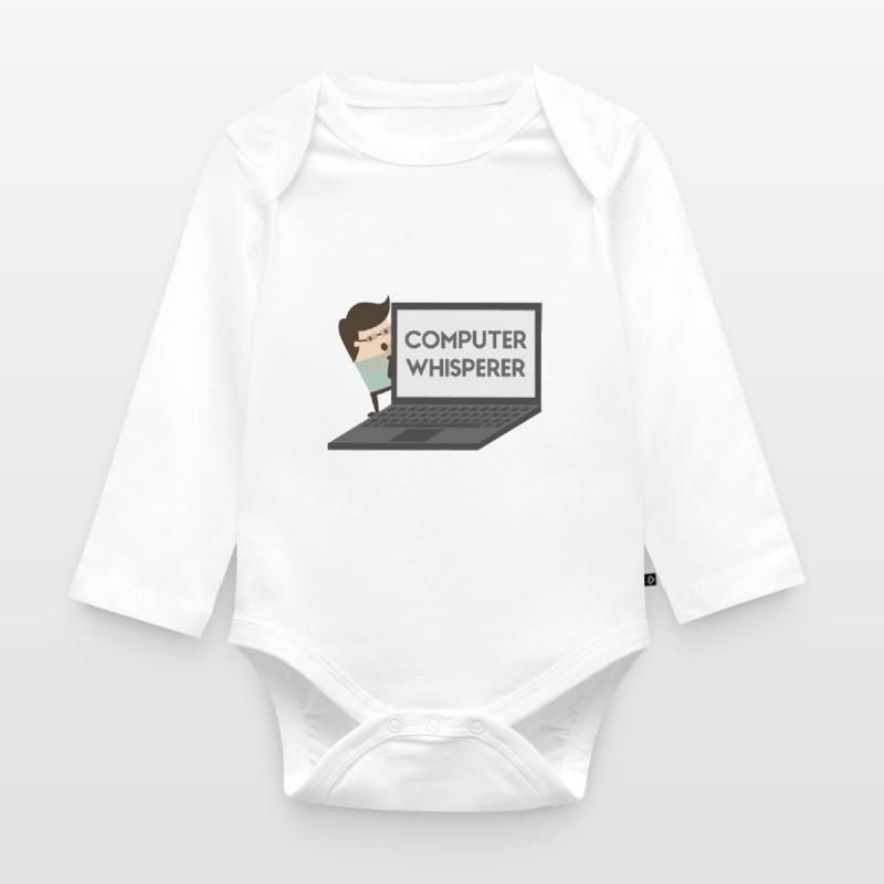 Computer Whisperer Programmierer Informatiker Baby Bio-Langarm-Body