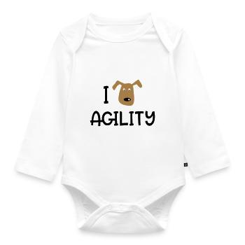 AGILITY - Organic Longsleeve Baby Bodysuit - white - Front