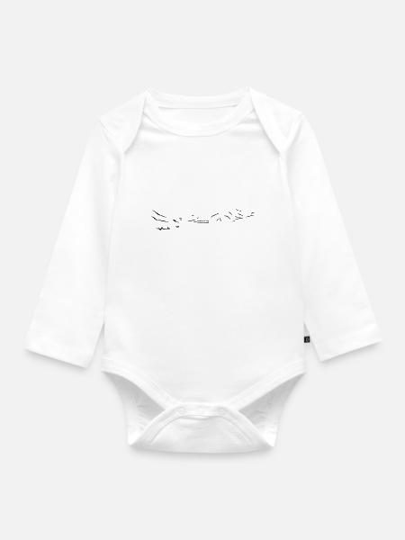 Kirchberg Kitzbühel - Baby Bio-Langarm-Body - Weiß