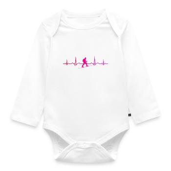 Ski Ski Mountaineering Ski Tour Ski Touring - Organic Longsleeve Baby Bodysuit - white - Front