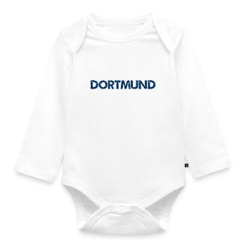 Dortmund Slogan - Ruhrpott - Deutschland - Baby Bio-Langarm-Body - Weiß - Vorne