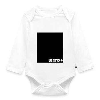 LGBTQ+ - Baby Bio-Langarm-Body - Weiß - Vorne