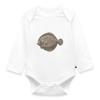 Meerestiere - Baby Bio-Langarm-Body - Weiß - Vorne
