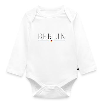 I love Berlin, Germany - Organic Longsleeve Baby Bodysuit - white - Front