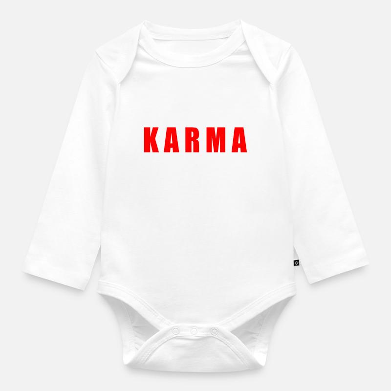 Karma - Baby Bio-Langarm-Body - Weiß