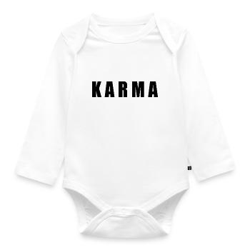 Karma - Organic Longsleeve Baby Bodysuit - white - Front
