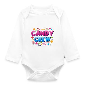 Candy Crew Süßigkeiten Bonbon - Body Bébé bio manches longues - blanc - Devant