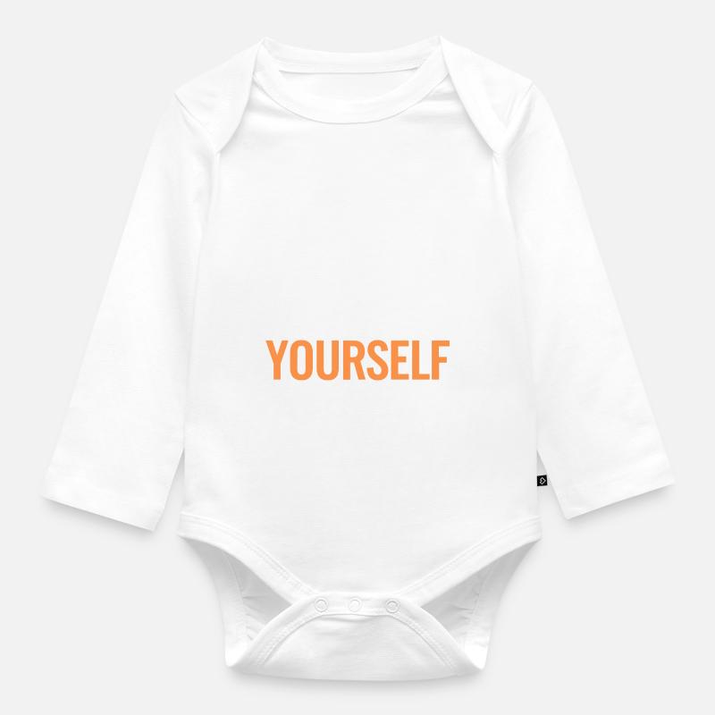 Glaube an dich selbst - Baby Bio-Langarm-Body - Weiß