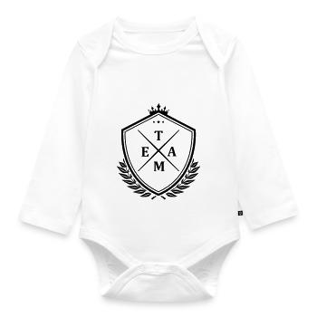 Team Crest - Organic Longsleeve Baby Bodysuit - white - Front