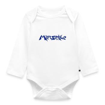 Marseilles - Organic Longsleeve Baby Bodysuit - white - Front
