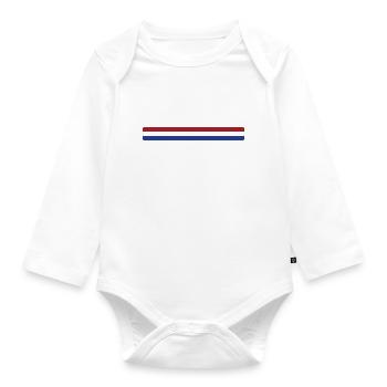 Pays-Bas - Organic Longsleeve Baby Bodysuit - white - Front