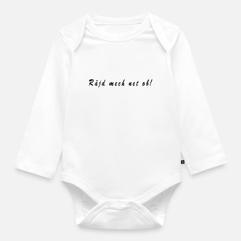 raejd mech net ob siegerlaender platt - Baby Bio-Langarm-Body - Weiß