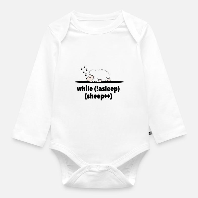 Programmierer - Baby Bio-Langarm-Body - Weiß