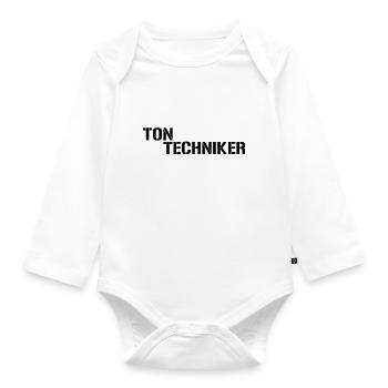 Audio engineer - Organic Longsleeve Baby Bodysuit - white - Front