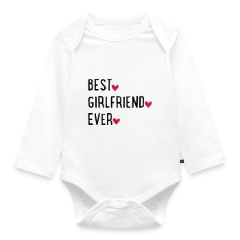 Girlfriend - Organic Longsleeve Baby Bodysuit - white - Front