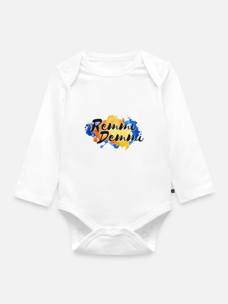 Remmidemmi - Baby Bio-Langarm-Body - Weiß