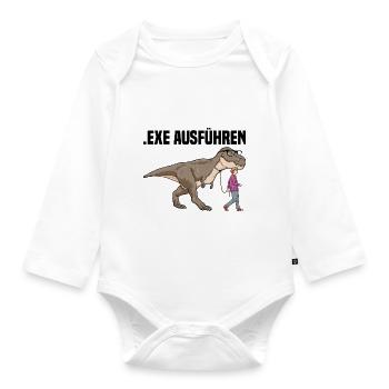 Informatiker Programmierer Sprüche - Baby Bio-Langarm-Body - Weiß - Vorne