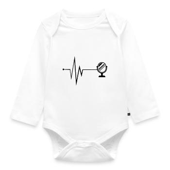 Mirror Icon Pulse - Organic Longsleeve Baby Bodysuit - white - Front