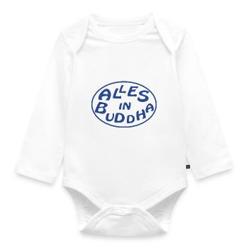 alles in buddha - Baby Bio-Langarm-Body - Weiß - Vorne