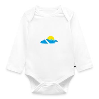 Planeurs thermiques glisse drôle d’idée cadeau - Body Bébé bio manches longues - blanc - Devant