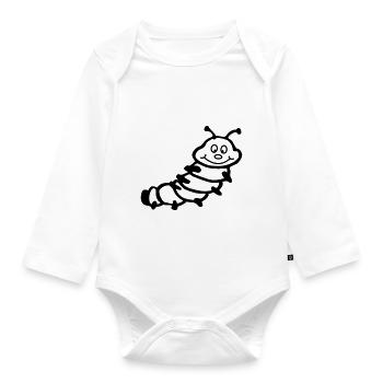 Chenille - Body Bébé bio manches longues - blanc - Devant
