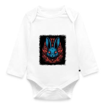 Eastern Bloc Best Fun Happy Green Easter for Men - Organic Longsleeve Baby Bodysuit - white - Front